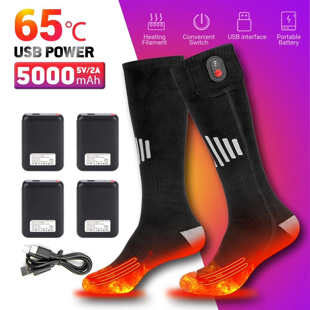 Oplaadbare Heatsocks Deluxe™️ | Nooit meer koude voeten tijdens een wintersport