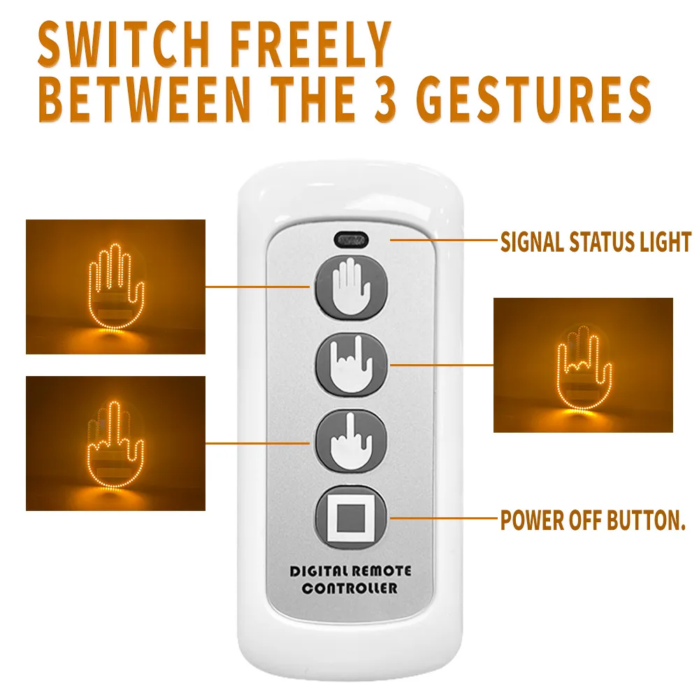 Signal Pro™️ | Deel je rij-gevoelens tijden een Roadtrip met een handgebaar