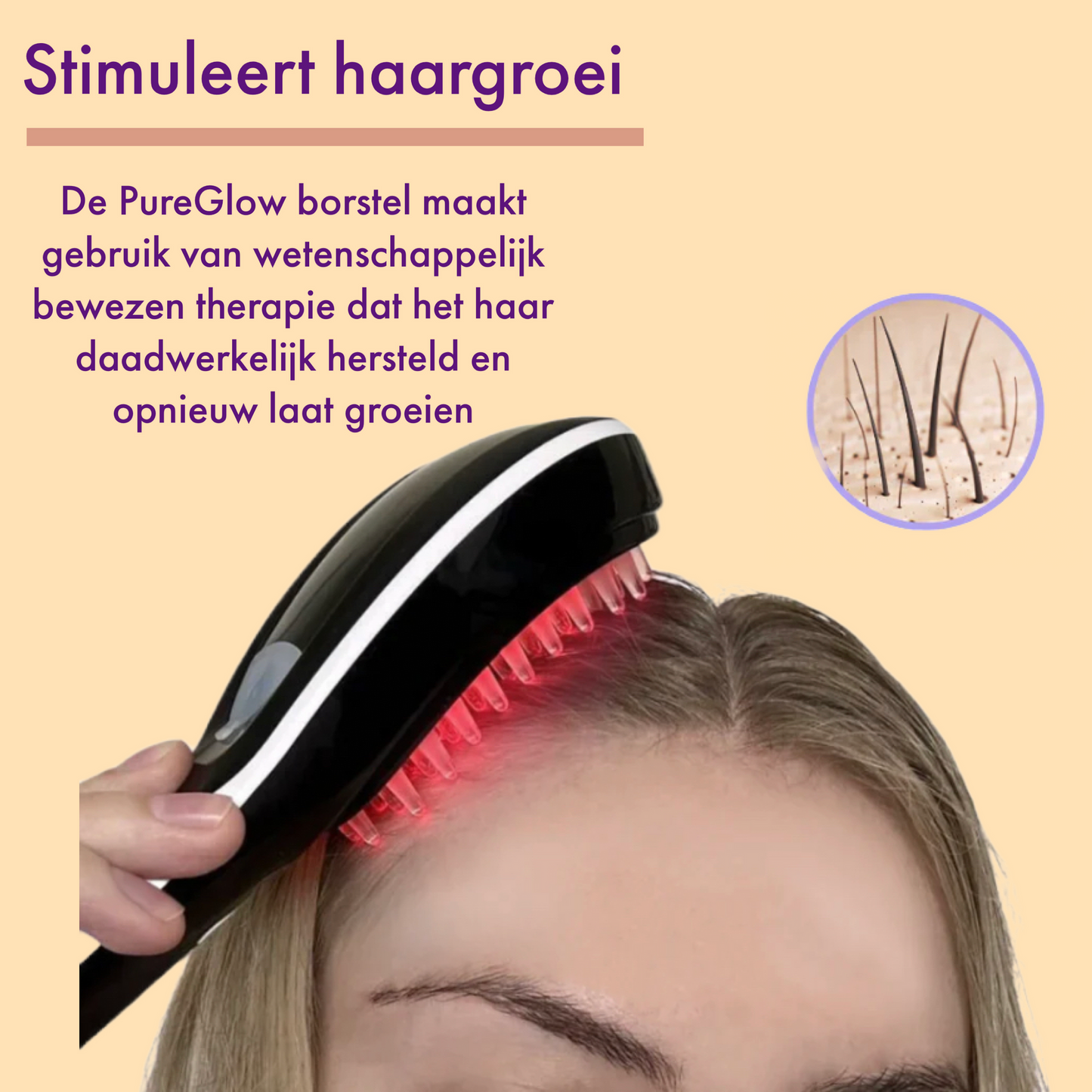 HairBrush Pro™️ | De 4-in-1 borstel voor optimale haargroei