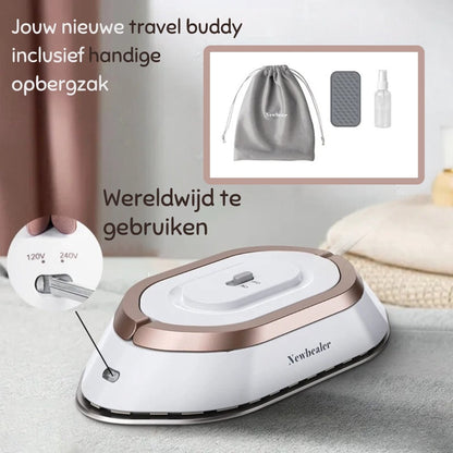 Travelbuddy Iron™️ | Compact mini strijkijzer voor moeiteloos reizen en altijd gladde kleding